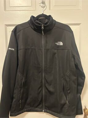 The North Face Black Softshell Jacket with High Collar
